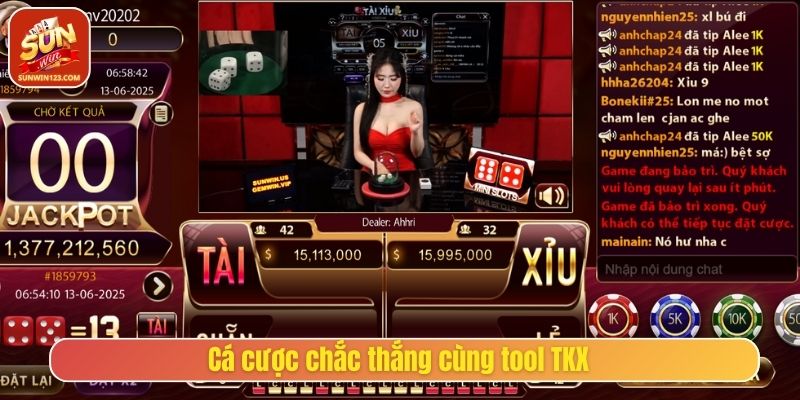 Cá cược chắc thắng cùng tool TKX