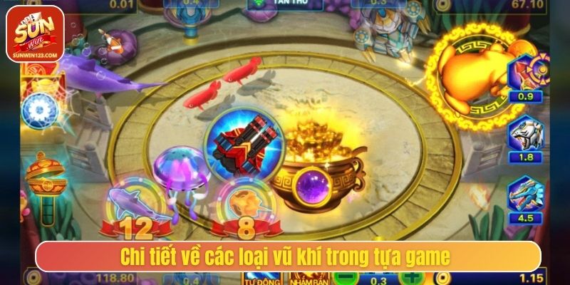 Chi tiết về các loại vũ khí trong tựa game