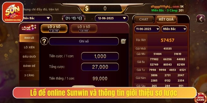 Lô đề online Sunwin và thông tin giới thiệu sơ lược