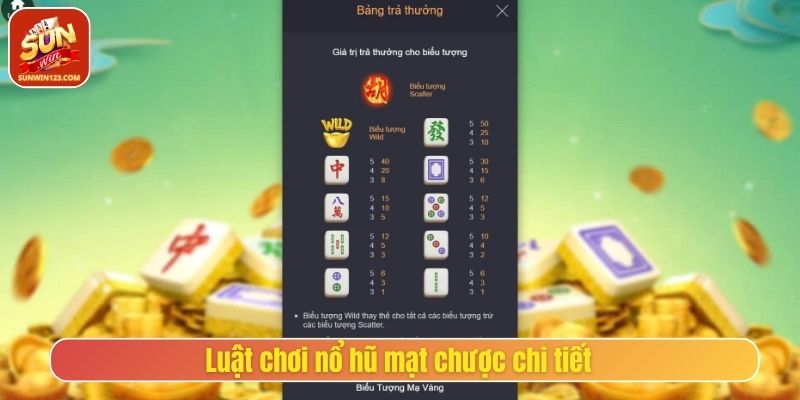 Luật chơi nổ hũ mạt chược chi tiết