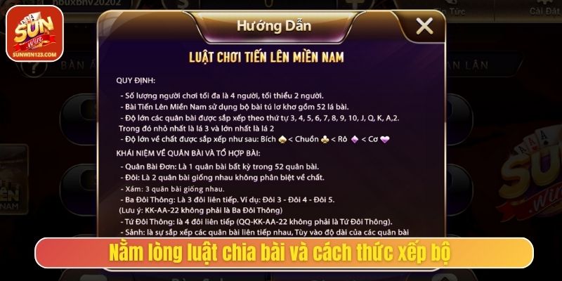Nằm lòng luật chia bài và cách thức xếp bộ