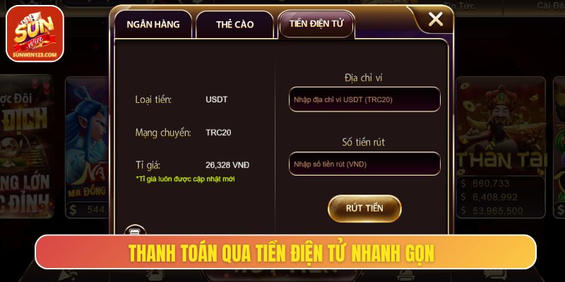 Thanh toán qua ví tiền điện tử siêu nhanh, độ bảo mật cao